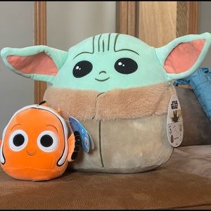 Squishmallow Yoda & Nemo Set